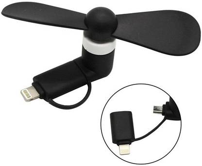 TECHGEAR Mini USB Fan 2 in 1 USB Gadget Portable For Android OTG Micro For iPhone Mini USB Fan 2 in 1 USB Gadget Portable For Android OTG Micro For iPhone USB Fan