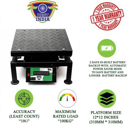 BEST INDIA 100KG MS (FRONT AND BACK DISPLAY) MOBILE Weighing Scale