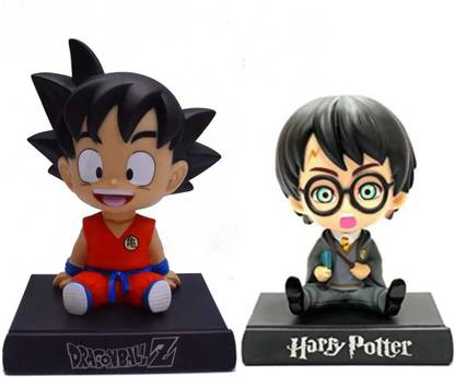 JAINSON MARTIN Combo Of Character Dragon Ball Z Goku And Harry Potter Bobble Head