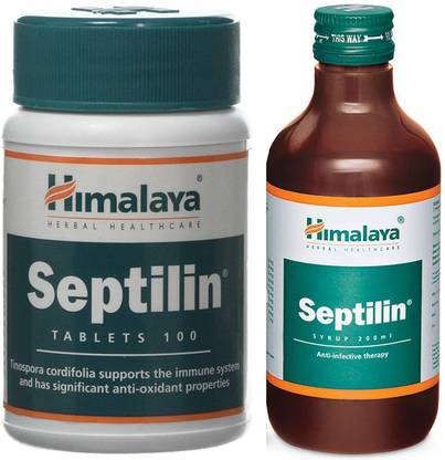 HIMALAYA Septilin Tablet 60 & Septilin syrup 200ml (Pack Of 2)