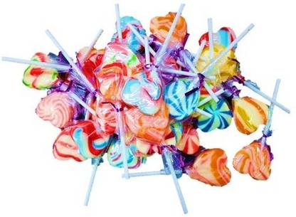 Veg E Wagon Heart Shape Lollipop 250 g Mixed Flavor Lollipop