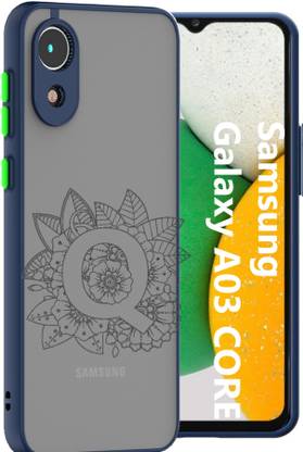 ASMANTIC Back Cover for Samsung Galaxy A03 CORE, Samsung Galaxy A03 CORE Q Letter Case