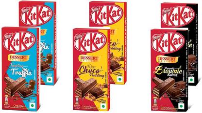 NESTLE KITKAT BROWNI,CHOCO PUDDING& TEMPTING TRUFFLE Bars