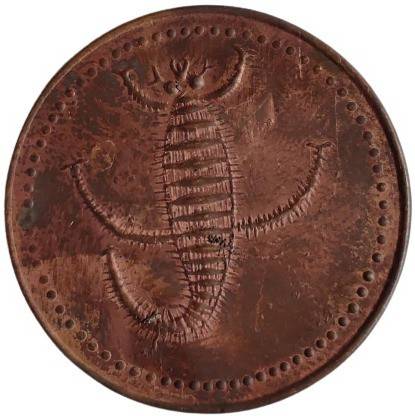 COINS WORLD POWER FUNCTION SCORPION COPPER MAGNETIC TOKEN Medieval Coin Collection