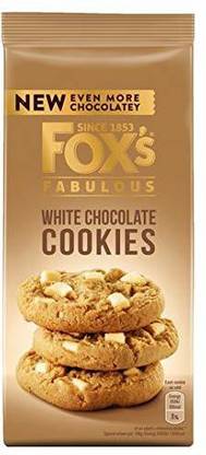 FOX'S Fabulous White Chocolate Cookies Biscuits Imported 180gms Cookies Biscuit