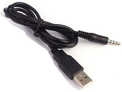 Wifton AUX Cable 1 m 3.5mm Male AUX Audio Video Jack Cable to USB 2.0 Adapter Cord-K8