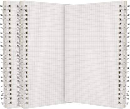 INNAXA A5 Graph Paper Notebook Spiral (3-Pack), Thick 100gsm Square Grid Paper A5 Notebook Grid 160 Pages