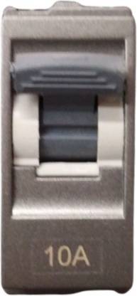 elleys' E Square 10A SPGrey MCB 10 A One Way Electrical Switch