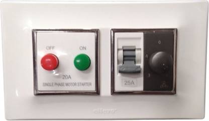 elleys' E Square sp MCB.....PACK OF 1, 32 A One Way Electrical Switch