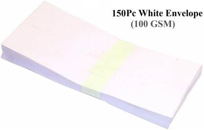 Definite 9 X 4 Inch Letter Size Envelopes / Lifafa Ideal for Home Office Secure Mailing Envelopes