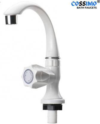 BATHONIX Pvc Swan Neck Tap Wall Mounted Basin Mixer Faucet