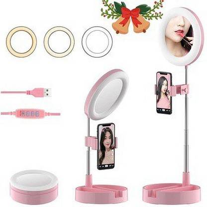 TECHGEAR Led Ring Light as Mirror for Working, Web Learning,Zoom Call Ring Flash