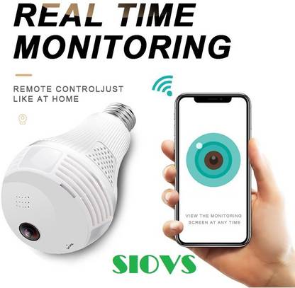SIOVS Bulb Cctv network Camera Smart Home Security WiFi Camera Full HD Micro Wireless Security Camera