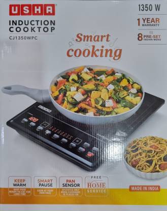 USHA 1350 W Induction Cooktop Push Button