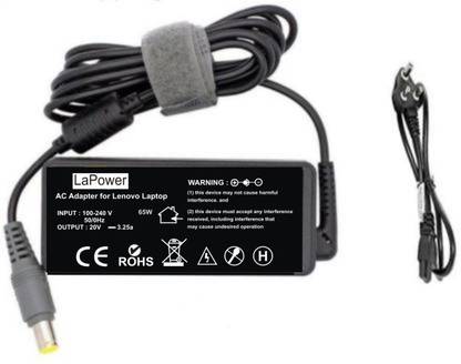 Lapower ThinkPd IBM X201 X201S 65w Big Round Pin 65W Adapter(Power Cord Included) 65 W Adapter