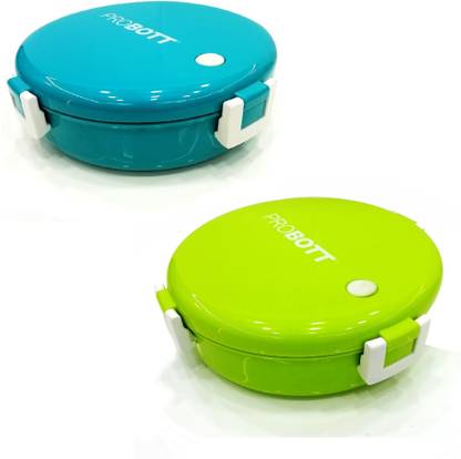 प्रोबोट Stainless Steel Lunch / Tiffin Box, Each Lunch Box Capacity 920ML-Pack of 2 1 कंटेनर लंच बॉक्स