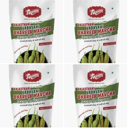 Maharana vadhvani marcha (pack of 4) Green Chilli Pickle
