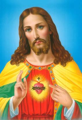 Poster Jesus Christ Famous Photo Wall Poster, (13X19 Inches Matt, Multicolor) Fine Art Print