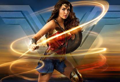 Wall Poster Gal Gadot Wonder Woman 2017 (300 Gsm Matte Paper, 13 X 19 Inch, Multicolour) Fine Art Print
