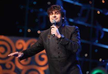 Poster Bollywood Singer Sonu Nigam (Large Poster, 300GSM Matt, 36x24 Inches, Rolled, Multicolor) Fine Art Print