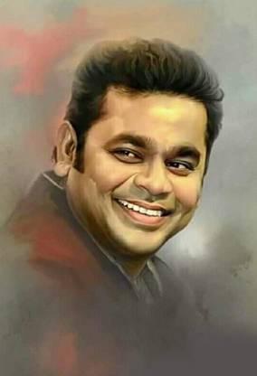 Poster A R Rahman Photo (Wall Poster, 300GSM Matt, 13x19 Inches, Rolled, Multicolor) Fine Art Print