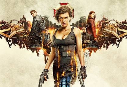 Poster Resident Evil The Final Chapter 2017 Large Poster (36 X 24 Inch, Multicolour) Fine Art Print