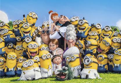 Poster Minion In Despicable Me 2 Large Poster (36 X 24 Inch, Multicolour) Fine Art Print