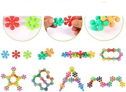 Toy Zoom Star Links Multicoloured Educational Interlocking Building Blocks Construction