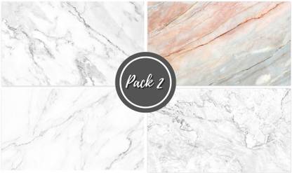 Royalkart (Pack of 2) Flat Lay Tabletop Photography Background Sheets Food, Jewelry, Cosmetics, Small Product, Photo Pros and More, 88 * 56 cm Multicolor Reflector