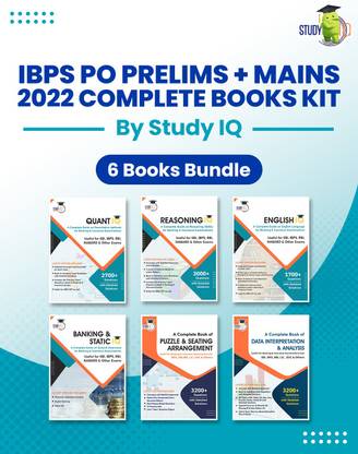 IBPS PO Prelims + Mains 2022 Complete Books Kit By Study IQ