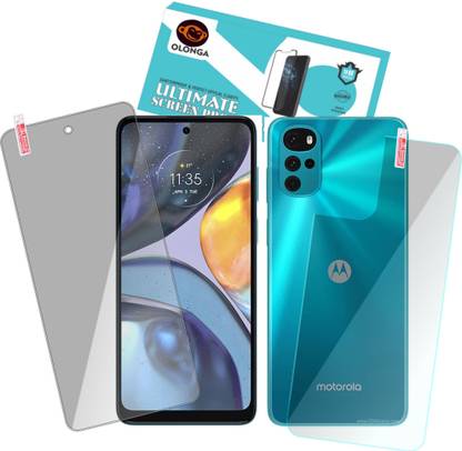 Olonga Front and Back Screen Guard for MOTO g22