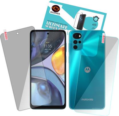Olonga Front and Back Screen Guard for MOTO g22
