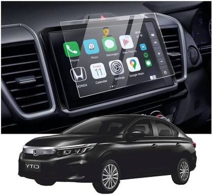 Spnrs Nano Glass for Honda City Navigation or Music System (Stereo) Touch Screen- NOT A TEMPERED GLASS (CLEAR) (.05.452)