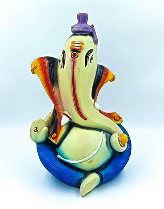 ATUT Lord Ganesh, Murti in Big Size, in Multicolor, for Home Decor,UNBREAKABLE-31cm Decorative Showpiece  -  31 cm