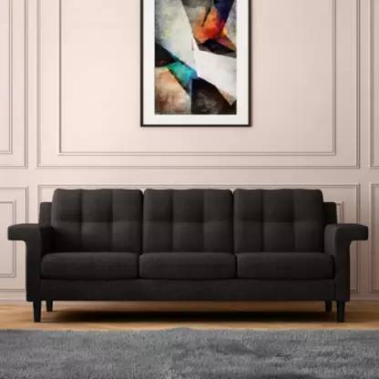 ELTOP Alpha Fabric 3 Seater  Sofa