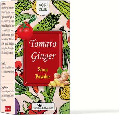 AGRI CLUB Instant Tomato Ginger Soup Powder 15 Sachets (each 15 gm)
