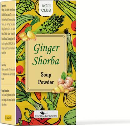 AGRI CLUB Instant Ginger Shorba Soup Powder 15 Sachets (each 15 gm)