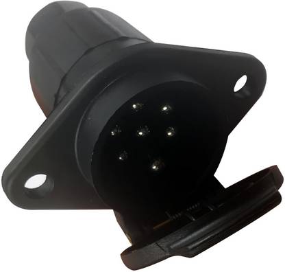 Allpartssource Electrics Socket 7 Pin N Type 24V Towing Connector for Trailer Truck Copper Spark Plugs