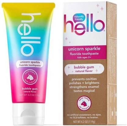 HELLO Kid's Unicorn Sparkle Fluoride Toothpaste Toothpaste