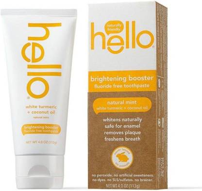 HELLO Brightening Booster White Turmeric Toothpaste Toothpaste