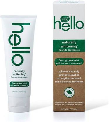 HELLO Naturally Whitening Fluoride Toothpaste Toothpaste