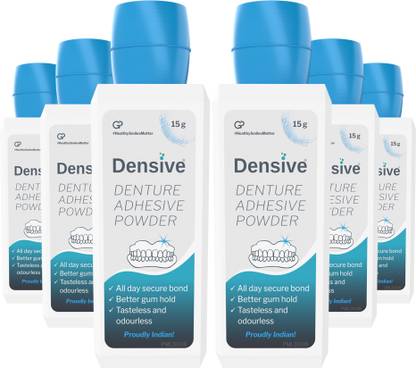 Densive Denture Adhesive Powder Pack of 8 | Denture Adhesive | 15g Per Pack