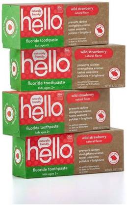 HELLO Kids ADA Approved Anticavity Fluoride Toothpaste Toothpaste