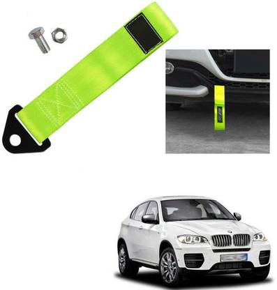 Qiisx TOW BELT & STRAP Front & Rear Light Green for B-M-W X5 0.24 m Towing Cable