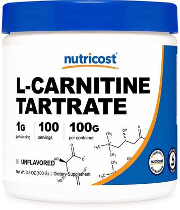 Nutricost L-Carnitine Tartrate 1 g Per Serving Unflavored Powder