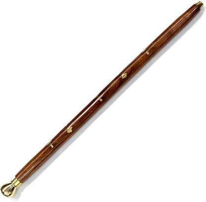 dru arts Diamond Brass Design (22.5 Inches) Walking Stick