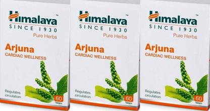 HIMALAYA Arjuna Cardiac Wellness 60 Tablets (Pack of 3)