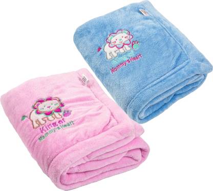 BRANDONN Embroidered Crib Crib Baby Blanket for  AC Room