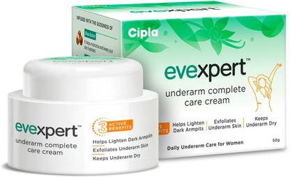 Cipla Evexpert Underarm Complete Care Cream | Helps Lighten Dark Armpits