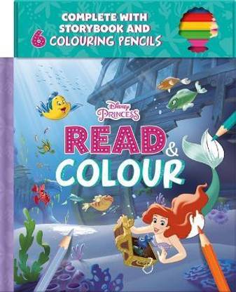 Disney Princess Ariel: Read & Colour